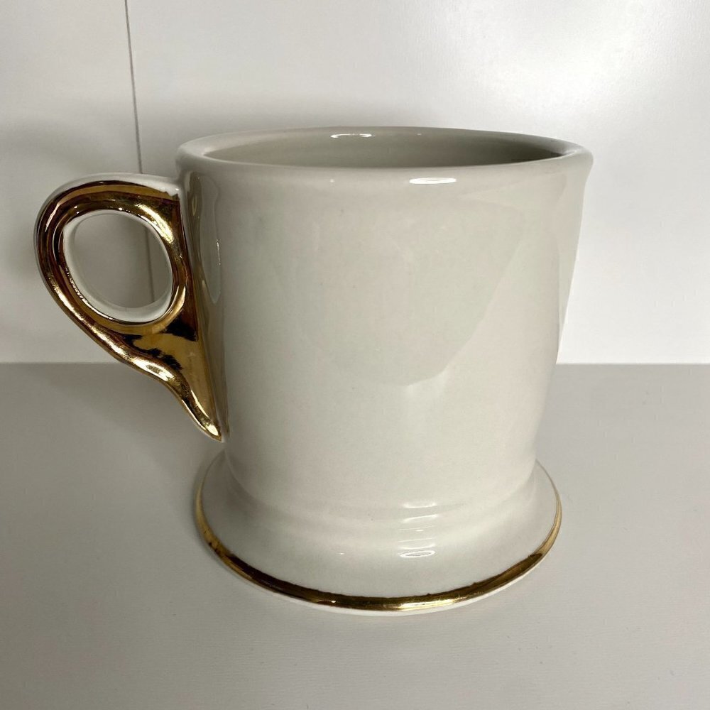 Anthropologie C Monogram Gold Coffee Cup - Picture 4 of 8